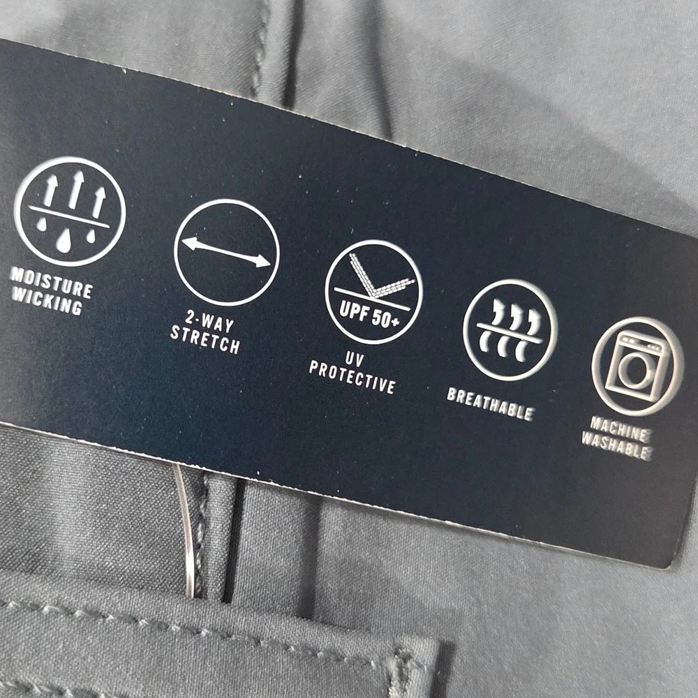 J Crew Pants Mens 38x32 Slate Gray Flex Slim Tech Performance Stretch AA712 NEW